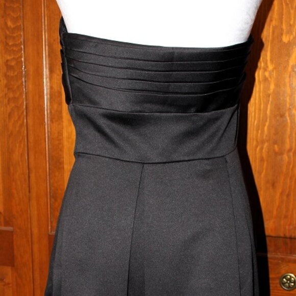 Dress, black strapless, side zip, White House Black Market, size 6 - Picture 5 of 7